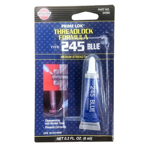 VERSACHEM 245 Blue THREADLOCK Medium Strength Thread Lock Prime Lok 6ml Tube von Stormsure