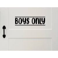 Boys Only Bold | Wandtatzug Spielzimmer Wandtatz Playroom Art Wanddekoration von StoryOfHomeDecals