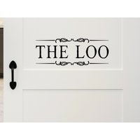 Die Loo Bänder | Wand-Decal-| Vinyl-Aufkleber Badezimmer Wandtattoo Wandaufkleber Dekor Tür Aufkleber von StoryOfHomeDecals