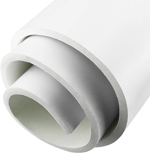 Selbstklebende Schaumstoffrolle Zellkautschuk Selbstklebend 300mm(B) x12mm(D) x3m(L) Multifunktionale Neopren Schaumstoffplatte einfach zu schneidende DIY-Zellkautschuk Platte (Weiß) von Storystore