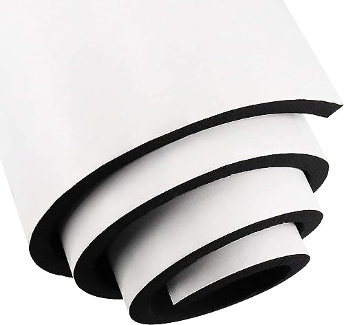 Selbstklebende Schaumstoffrolle Zellkautschuk Selbstklebend 300mm(B) x6mm(D) x1.5m(L) Multifunktionale Neopren Schaumstoffplatte einfach zu schneidende DIY-Zellkautschuk Platte (Schwarz) von Storystore
