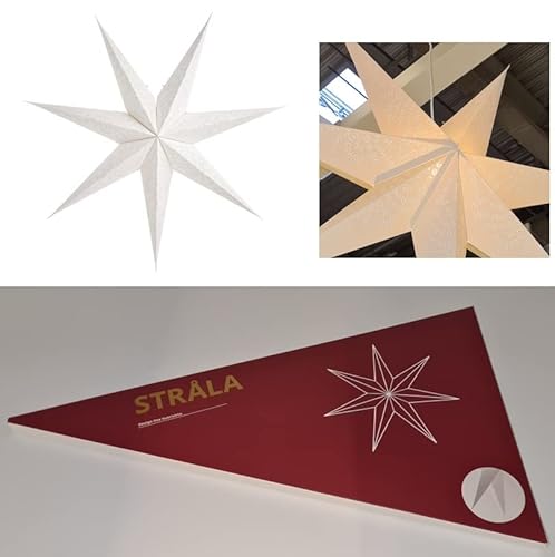 Strala Papierleuchtenschirm weiß 90cm Fenster ikea-Beleuchtung XL von Strala