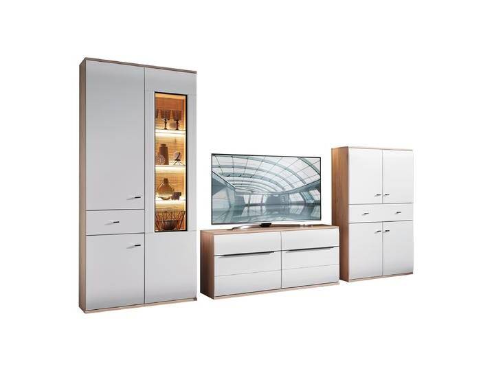 Stralsunder Breege Wohnkombination EB34503 mit Vitrine Lowboard und Highboard in Naturbuche Nachbildung und Tonweiß Stralsunder Breege Wohnkombination EB34503 mit Vitrine Lowboard und Highboard in Naturbuche Nachbildung und Tonweiß von Stralsunder-Möbelwerke