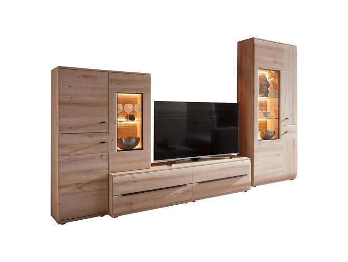 Stralsunder Breege Wohnwand Kombination EB33002 bestehend aus Lowboard mit Aufsatz-Highboard und Vitrine Dekorausführung wählbar Stralsunder Breege Wohnwand Kombination EB33002 bestehend aus Lowboard mit Aufsatz-Highboard und Vitrine Dekorausführung wählbar von Stralsunder-Möbelwerke