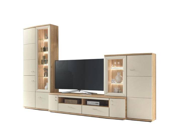 Stralsunder Vilm Wohnwand Kombi EB31502 für Ihr Wohnzimmer bestehend aus Vitrinenschrank sowie Lowboard und Highboard mit gerundeten Fronten Stralsunder Vilm Wohnwand Kombi EB31502 für Ihr Wohnzimmer bestehend aus Vitrinenschrank sowie Lowboard und Highboard mit gerundeten Fronten von Stralsunder-Möbelwerke