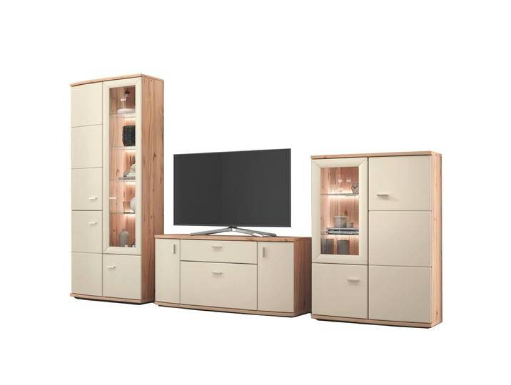 Stralsunder Vilm Wohnwand Kombi EB34501 für Ihr Wohnzimmer bestehend aus Vitrinenschrank sowie Lowboard und Highboard mit gerundeten Fronten Stralsunder Vilm Wohnwand Kombi EB34501 für Ihr Wohnzimmer bestehend aus Vitrinenschrank sowie Lowboard und Highboard mit gerundeten Fronten von Stralsunder-Möbelwerke