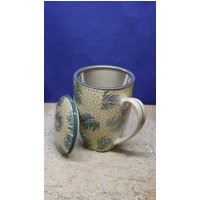 Keramik Becher Große Tee Tasse, Mit Deckel Und Sieb, Teesieb, Teebereiter, 400 Ml, Getöpfert, Handarbeit Keramik Becher Große Tee Tasse, Mit Deckel Und Sieb, Teesieb, Teebereiter, 400 Ml, Getöpfert, Handarbeit von Strandkeramik