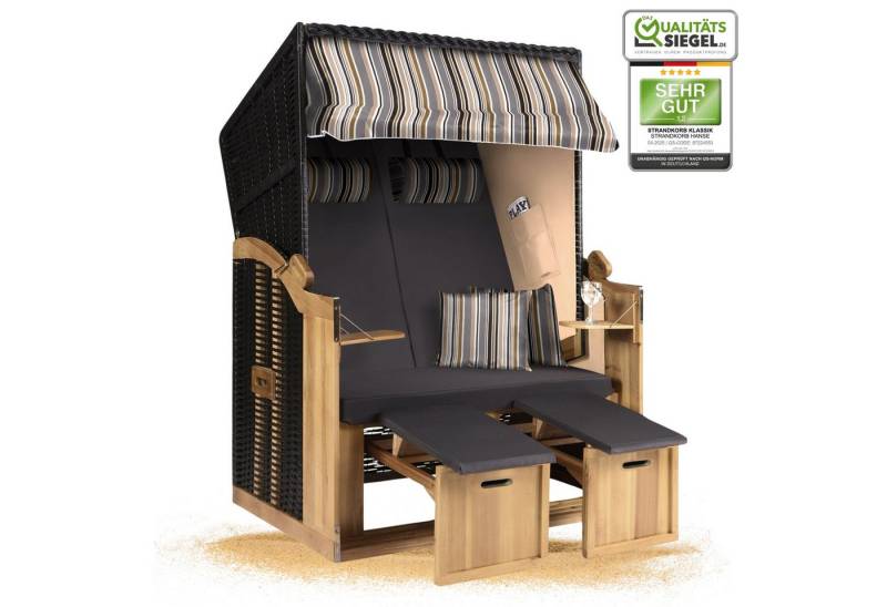 Strandkorb Hanse Strandkorb Strandkorb 2-Sitzer Ostsee Volllieger Beige Anthrazit, BxTxH: 120x80x160 cm, Ostsee Volllieger, Ostsee 2-Sitzer Modell 2025, Stabiles Wacholder mit handgefertigtem Polyrattangeflecht Strandkorb Hanse Strandkorb Strandkorb 2-Sitzer Ostsee Volllieger Beige Anthrazit, BxTxH: 120x80x160 cm, Ostsee Volllieger, Ostsee 2-Sitzer Modell 2025, Stabiles Wacholder mit handgefertigtem Polyrattangeflecht von Strandkorb Hanse