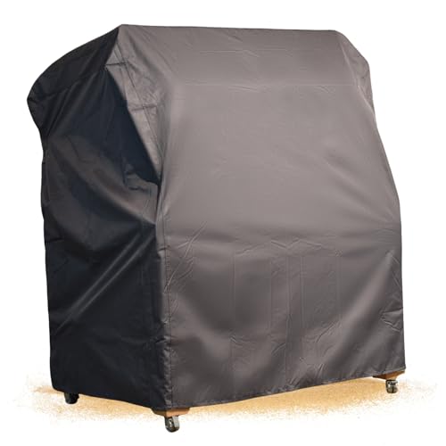 Strandkorb Schutzhülle Winterfest, Premium Abdeckhaube aus Ripstop Gewebe mit TPU Beschichtung, wasserdicht, reißfest, UV-beständig und atmungsaktiv (XL 155cm) von Strandkorb Hanse