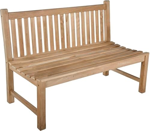 Strandkorb-King ...königlich liegen Gartenbank Solo 3 Sitzer, 150cm Breite, ohne Armlehnen, Teak B-Grade unbehandelt, wetterfest, robust von Strandkorb-King ...königlich liegen