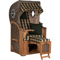 Strandkorb Amrum Single Bullauge Teak PE Grey Dessin 510 Strandkorb Amrum Single Bullauge Teak PE Grey Dessin 510 von Strandkorb.co