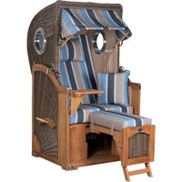 Strandkorb Amrum Single Bullauge Teak PE Grey Dessin 580 Strandkorb Amrum Single Bullauge Teak PE Grey Dessin 580 von Strandkorb.co