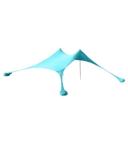 Premium Lycra Strandzelt – Strandmuschel Pop-Up Sonnensegel mit Alu-Stangen und Sand-Ankern „Ole“ türkis Premium Lycra Strandzelt – Strandmuschel Pop-Up Sonnensegel mit Alu-Stangen und Sand-Ankern „Ole“ türkis von Strandwerk