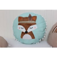 Sofort Verfügbar Kissen "Boho-Fuchs" Mint von Strandwolke