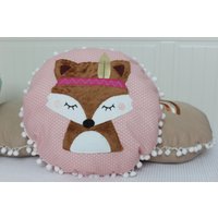 Sofort Verfügbar Kissen "Boho-Fuchs" Rosa von Strandwolke