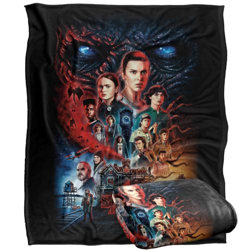 Stranger Things Creel House, Staffel 4, seidige Oberfläche, superweich, 152 x 127 cm von Stranger Things