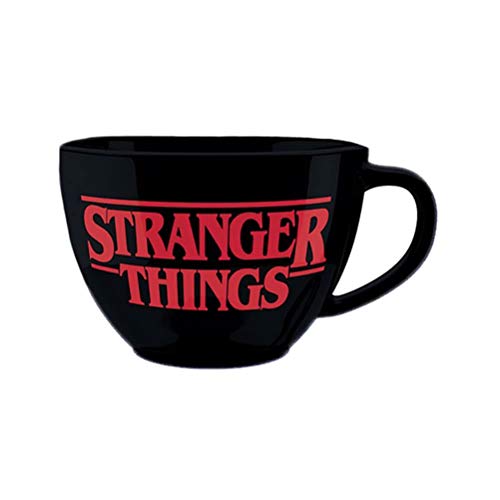 Stranger Things Tasse (The World is Turning Upside Down Design) Kaffeeschablone & 500ml Cappuccino Tasse, Geschenke - Offizielles Lizenzprodukt von Pyramid International