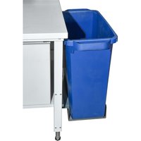 Reststoffbehälter für DAHMEN Packtische Classic und Multiplex, einschiebbar von DAHMEN