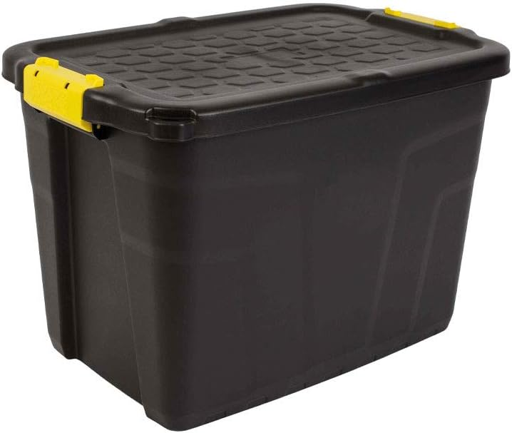 Strata Aufbewahrungsbox Behälter 60l Hw442 Mit Deckel Schwarz Gelb B-Ware Strata Aufbewahrungsbox Behälter 60l Hw442 Mit Deckel Schwarz Gelb B-Ware von Strata