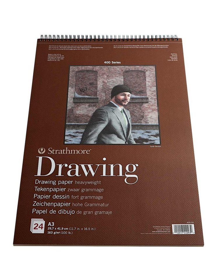 Strathmore Artist Papers™ Skizzenblock Strathmore 400 Drawing Block, 24 Blatt, A3 von Strathmore Artist Papers™