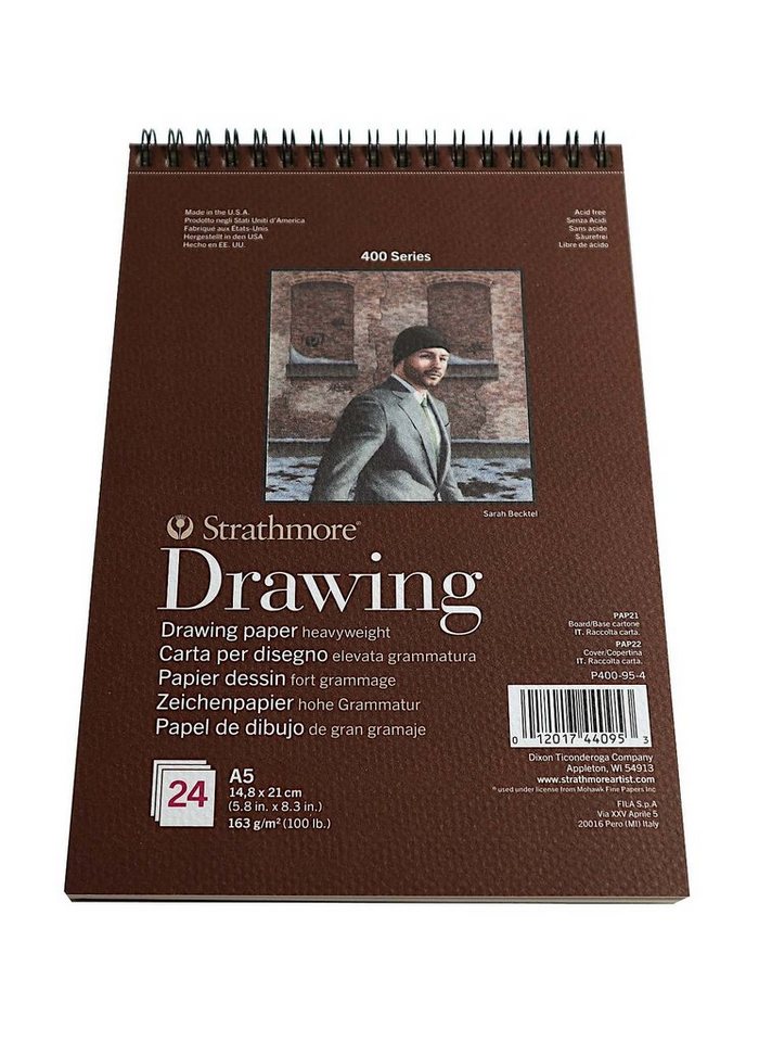 Strathmore Artist Papers™ Skizzenblock Strathmore 400 Drawing Block, 24 Blatt,14,7 x 21 cm von Strathmore Artist Papers™