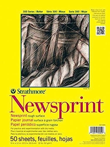 Strathmore 300 Series Newsprint, Papier, Grob, 14x17 von Strathmore