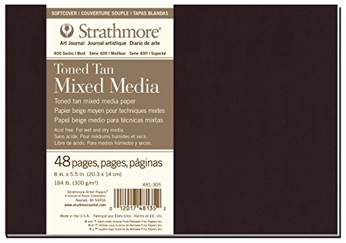 Strathmore Art Journal Weicher Einband, Papier, Getöntes Hellbraun, 8x5.5 von Strathmore