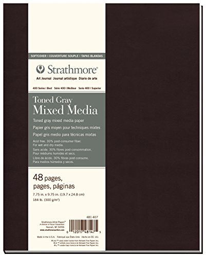 Strathmore Art Journal Zeigen Toned Gray Mixed Media 7.75"x9.75" Toned Gray von Strathmore