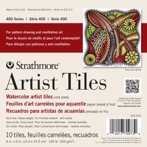 Strathmore Artist Tiles 6"X6" 10/Pkg-Watercolor von Strathmore