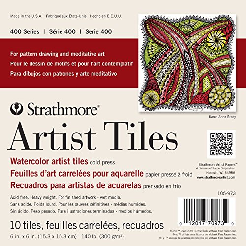 Strathmore Künstlerfliesen, Mehrfarbig, 15,24 x 15,24 x 0,63 cm Strathmore Künstlerfliesen, Mehrfarbig, 15,24 x 15,24 x 0,63 cm von Strathmore