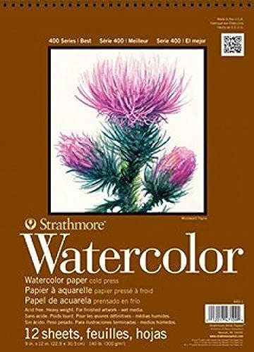 Strathmore 440-2 Strath W.Color 400 11X1512SHT 59 kg, Papier, Weiß, 11" x 15" von Strathmore