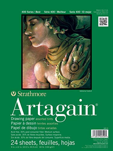 Strathmore - 445-9 Paper 400 Series Artagain Pad, 22,9 x 30,5 cm, sortiert von Strathmore