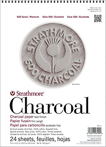 Strathmore STR-561-1 Kohlepapier, 24 Blatt, Verschiedene Farbtöne, 9 cm x 30,5 cm Strathmore STR-561-1 Kohlepapier, 24 Blatt, Verschiedene Farbtöne, 9 cm x 30,5 cm von Strathmore