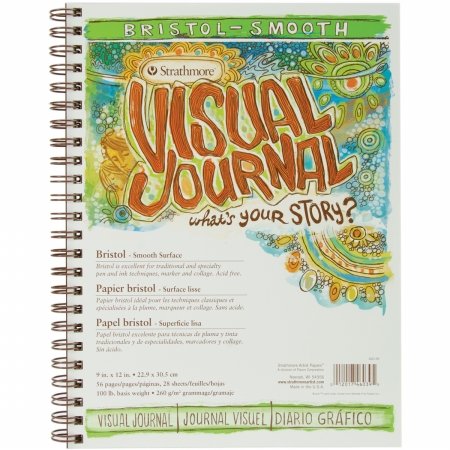 Strathmore Visual Journal Bristol glatt 9 x 12–28 Blatt von Strathmore