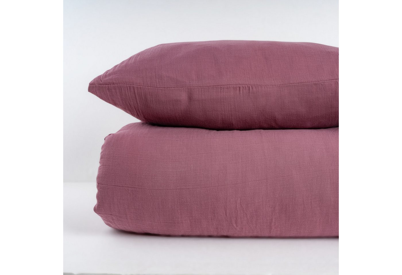 Strauss Home Bettwäsche Set Premium Musselin aus 100% Baumwolle – 135x200cm +80x80cm, mit verstecktem Reißverschluss - Einzelbett Strauss Home Bettwäsche Set Premium Musselin aus 100% Baumwolle – 135x200cm +80x80cm, mit verstecktem Reißverschluss - Einzelbett von Strauss Home