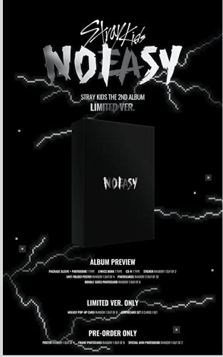 STRAY KIDS - NOEASY LIMITED EDITION The 2nd Album+Photobook+Limited Version Benefit+Pre-Order Benefit+Folded Poster+Bonus (Acrylic key and photocard) von Stray Kids