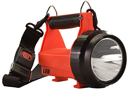 Streamlight 44452 Fire Vulcan 180-Lumen Wiederaufladbare LED-Laterne für die Brandbekämpfung, inklusive Standard System IEC Type C (230V) AC/ 12V DC, Orange von Streamlight