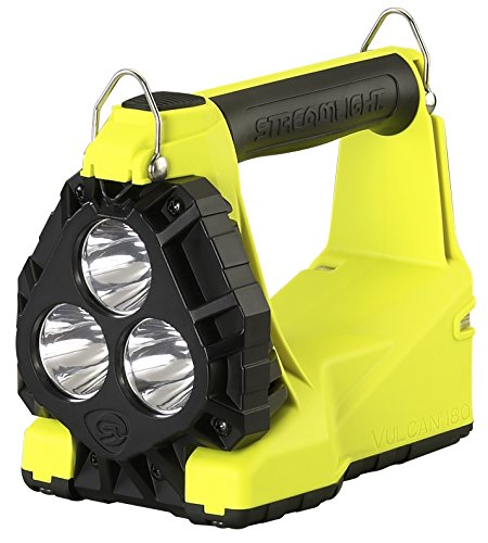 Streamlight 44302 Vulcan 180 1200-Lumen Multifunktions-Handlaterne Div 2, inkl. 230V AC/12V DC, Schultergurt, Gelb von Streamlight