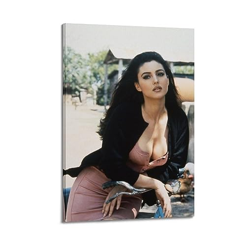 Monica Anna Maria Bellucci Poster, dekoratives Gemälde, Leinwand, Wandposter und Kunstdruck, modernes Familienschlafzimmer-Dekor-Poster, 20 x 30 cm von Street Art