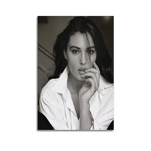 Monica Anna Maria Bellucci Poster, dekoratives Gemälde, Leinwand, Wandposter und Kunstdruck, modernes Familienschlafzimmer-Dekor-Poster, 30 x 45 cm von Street Art