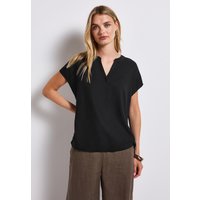 STREET ONE Kurzarmbluse, Split Neck STREET ONE Kurzarmbluse, Split Neck von Street One