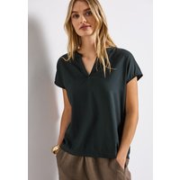 STREET ONE Kurzarmbluse, Split Neck von Street One