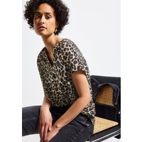 STREET ONE Kurzarmbluse mit Leoparden Muster STREET ONE Kurzarmbluse mit Leoparden Muster von Street One