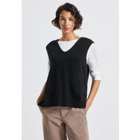 STREET ONE Kurzarmpullover aus softem Materialmix STREET ONE Kurzarmpullover aus softem Materialmix von Street One