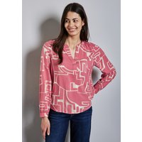 STREET ONE Langarmbluse, mit All-Over Print von Street One
