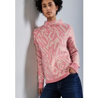 STREET ONE Rollkragenpullover, mit Grafischem Muster von Street One