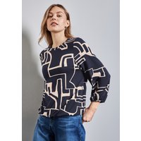 STREET ONE Rundhalspullover, mit All-Over Print von Street One