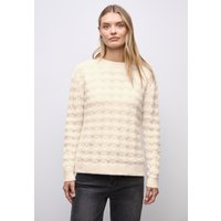 STREET ONE Rundhalspullover mit Federgarn von Street One