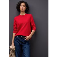 STREET ONE Rundhalspullover mit Rippbündchen STREET ONE Rundhalspullover mit Rippbündchen von Street One