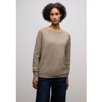 STREET ONE Rundhalspullover mit Rippbündchen von Street One